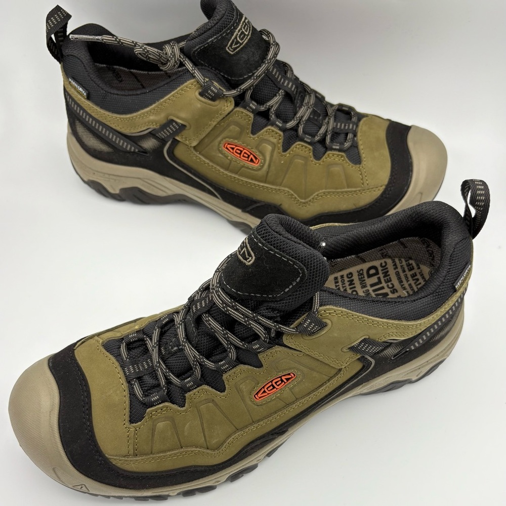 KEEN Men's Targhee Olive & Black Hiking Shoes size 11.5 wide NEW